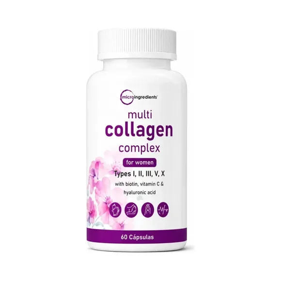 Multi Collagen Complex · Colágeno 5 Tipos 60 cápsulas