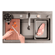 thumbnail image 5 of Lavaplatos Cascada Lavavasos Llave 2 Modos 68x45 Acero Inox, 5 of 10