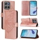 thumbnail image 1 of Funda cartera mariposa para Motorola Moto G17 Power con soporte y ranuras para tarjetas Oro rosa, 1 of 6