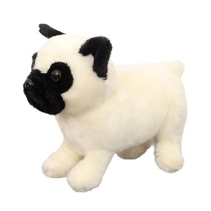Bothyi - Lindo Perro De Peluche, Divertido Regalo De Navidad, Animales De Peluche Para Adultos Y Niños, 20 Cm, Color Blanco