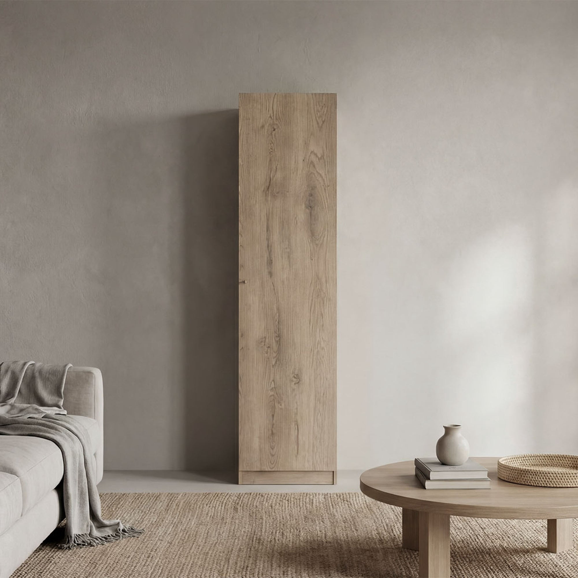 Tuhome - Estante 1 Puerta Home-e5 Macadamia 180,6x45,0x31,4 Cm