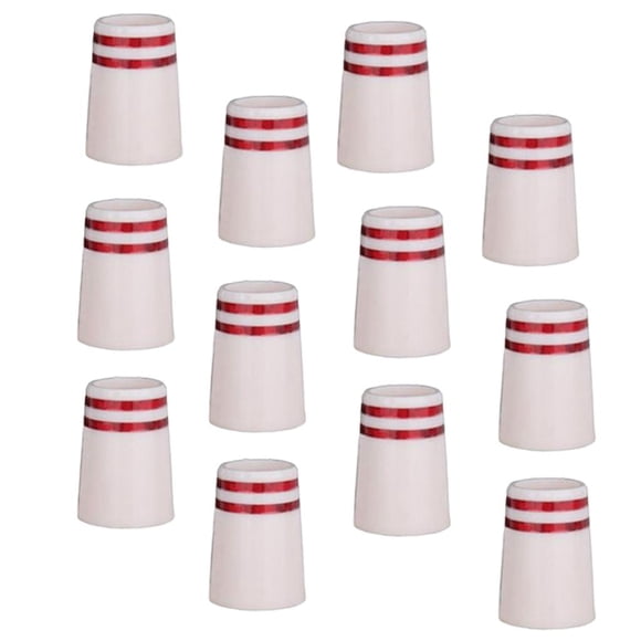 Férulas De Hierro De Golf De 12 Piezas Para Punta Cónica, Tamaño De Cuña De Hierro .355, Tapas De Extremo, Blanco