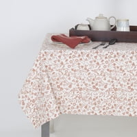 Homewell - Mantel De Algodón 150*240Cm Blanco