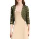 thumbnail image 1 of INSPIRE CHIC Chaquetas de Mujer de Encaje Floral con Mangas 3/4 Cárdigan Transparente Talla XL Verde Oliva, 1 of 7