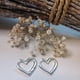 thumbnail image 3 of Aros Corazón de plata tipo argolla, 3 of 3
