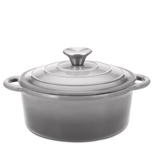 Horno Holandés Hamilton Beach De Hierro Fundido Esmaltado, 3 Litros, Gris