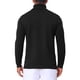 thumbnail image 3 of Suéter de Cuello Alto Acanalado para Hombre INSPIRE CHIC Manga Larga Cuello Simulado L Negro, 3 of 6