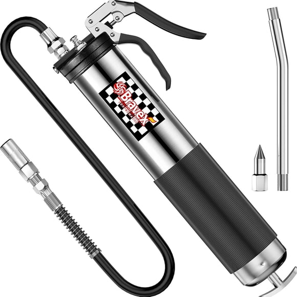 Engrasadora Bravex 6000 PSI Pistola Grip Manguera 18 cm