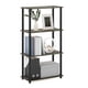 thumbnail image 1 of Estante expositor Furinno Turn-N-Tube de 4 niveles, roble francés, 1 of 7
