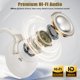 thumbnail image 5 of Auriculares TECKNET Híbridos ANC Bluetooth 6.0 Inalámbricos Blancos, 5 of 7