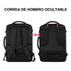 thumbnail image 5 of Mochila viaje Belug color negro diseño liso 40L, 5 of 5