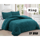 thumbnail image 1 of Cobertor Texturizado En Diseño De Trebol Color Calipso King, 1 of 2