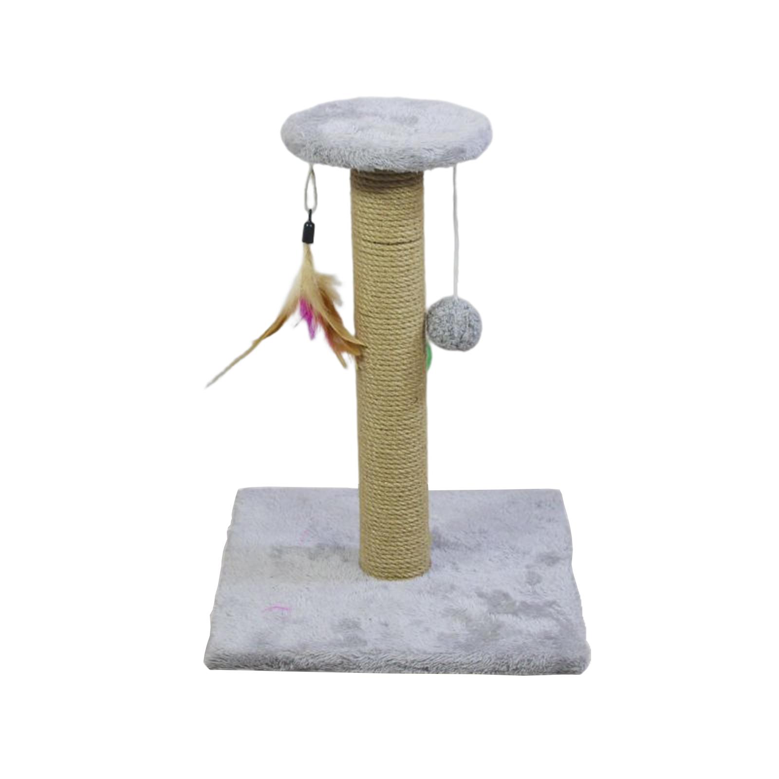 Magideal - Rascador Para Gatos, Cuerda De Sisal, Rascador Para Rascar Tus Muebles, Poste Para Gatos, Juguete Interactivo Para Gatos Pequeños En El , Cuadrado Gris