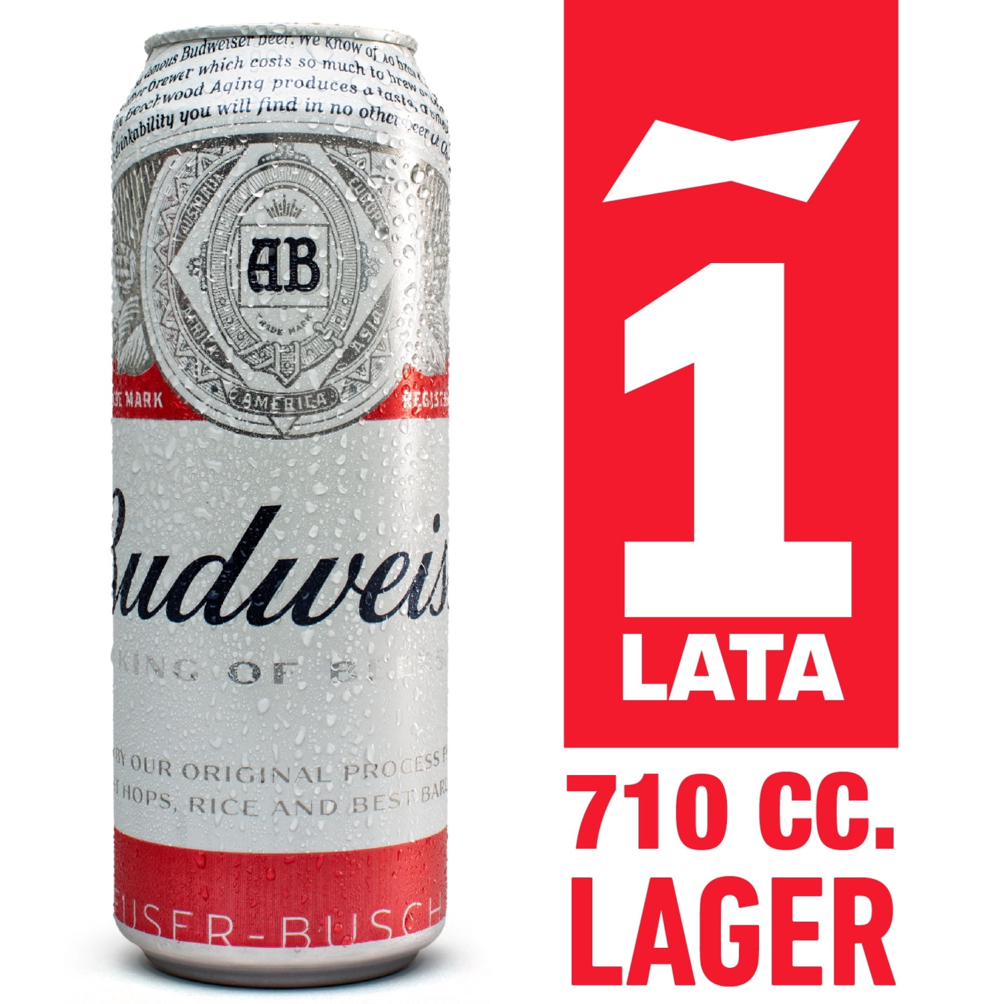 Cerveza Lager 5° Lata 710 ml Budweiser