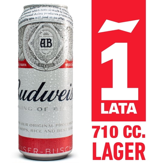 Cerveza Lager 5° Lata 710 ml Budweiser