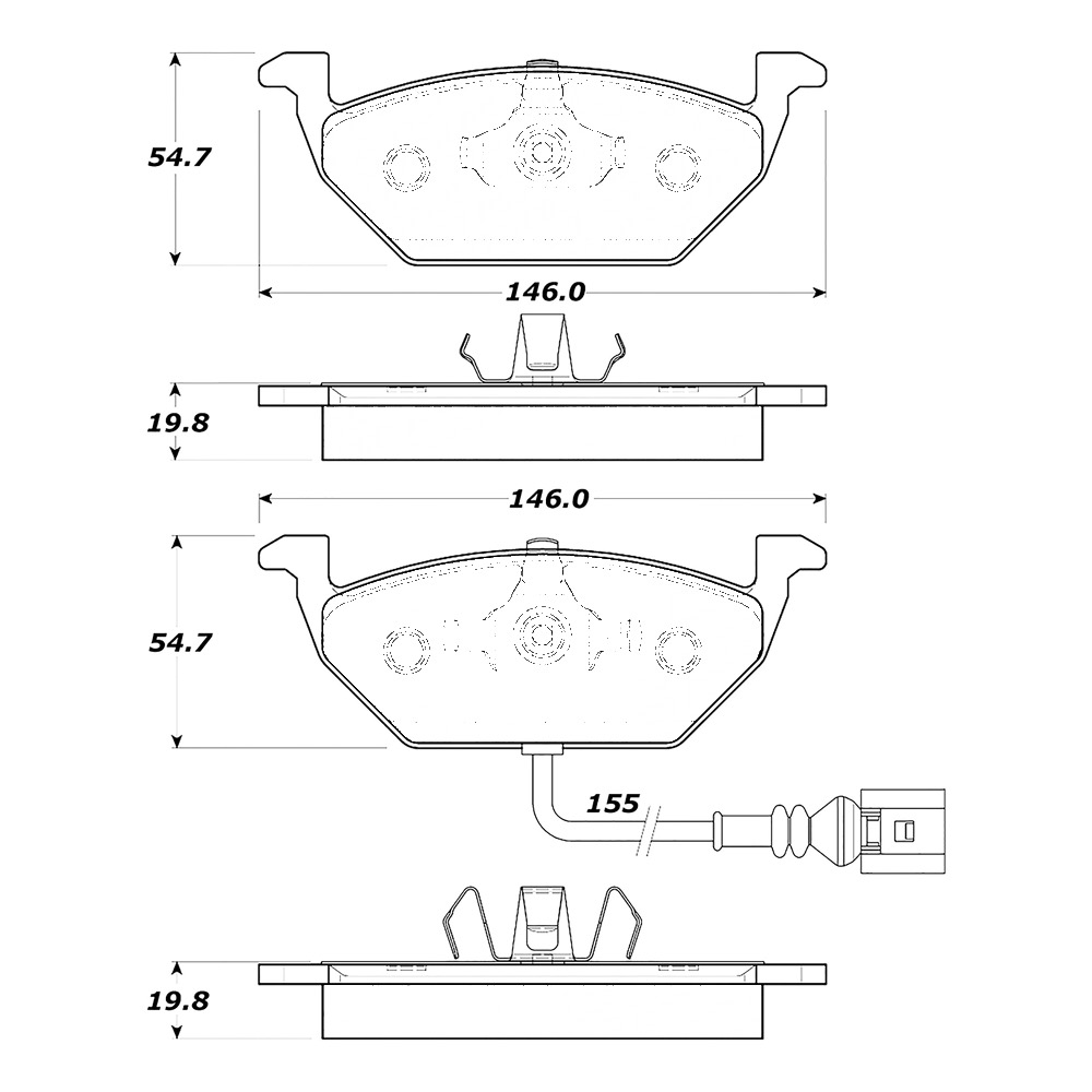 Pastillas Freno Para Auto Motaquip Lvxl1299