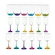 thumbnail image 1 of Set 18 Vasos Copas Cristar Fondo Color Celebracion Fiestas, 1 of 3