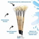 thumbnail image 2 of Juego de Pinceles Abanico ZEM 2, 4, 6, 8 de Cerda de Cerdo Blanco, 2 of 7