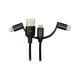 thumbnail image 1 of MICROLAB CABLE 3 EN 1 USB A MUSB - C Y LIGHTN 1MT, 1 of 2