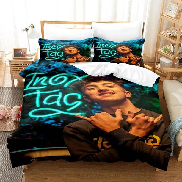 Inoxtag Bedding Set Duvet Cover Bed Set Quilt Cover Pillowcase Comforter Boys Adult Bedding Set