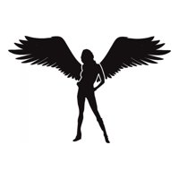 Rienda Libre Graphics - Decomural Standing Female Angel Ws-15808