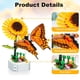 thumbnail image 3 of Caja de música de té con forma de cara de flor, juguete para ensamblar para niños, bloques de construcción, regalo de flores, 3 of 5