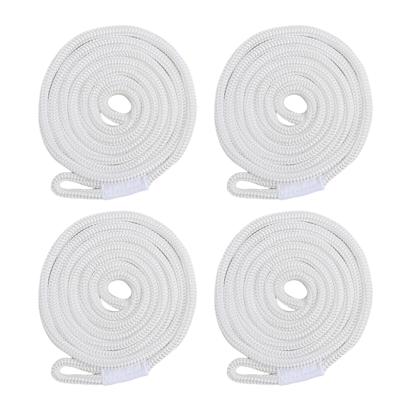 Ioensy - 4x Guardabarros Para Barcos, Parachoques, Perchas Para Guardabarros, Parachoques Marino Inflable, Líneas De Parachoques, Blanco