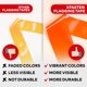thumbnail image 4 of Cinta adhesiva fluorescente XFasten, colores surtidos, paquete de 12, 4 of 8