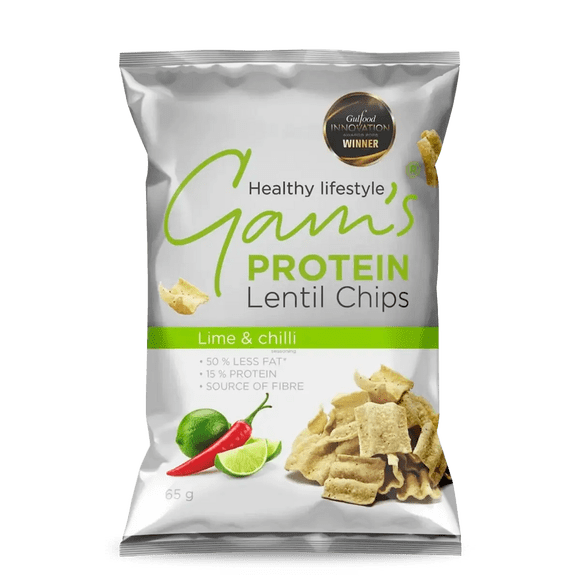 CHIPS DE PROTEINA 65GRS LIMON Y CHILI - GAM'S