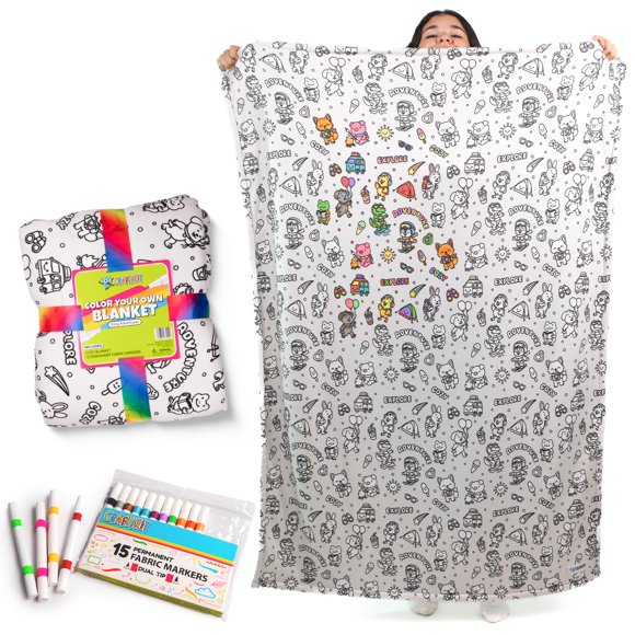 Kit creativo de manta Craftikit 102x152 cm de sherpa fleece