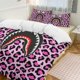 thumbnail image 1 of Rose Pink Leopard Bape Shake Camo Comforter Set Soft 3 Pcs Twin Bedding Sets Thicken for All Season, 1 of 5