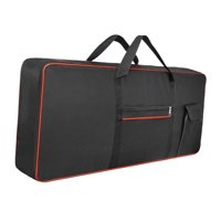 Magideal - Estuche Para Piano Eléctrico, Bolsa De Transporte Para Teclado De 61 Teclas, Bolsa De Transporte Portátil Gruesa Con Bolsillo, Bolso Para Actuación, G Rojo
