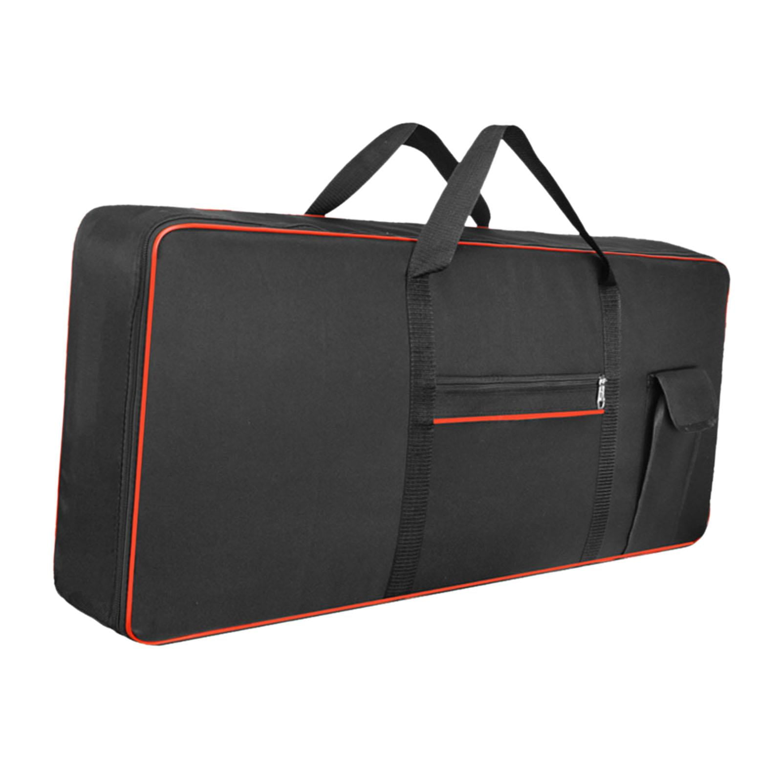 Magideal - Estuche Para Piano Eléctrico, Bolsa De Transporte Para Teclado De 61 Teclas, Bolsa De Transporte Portátil Gruesa Con Bolsillo, Bolso Para Actuación, G Rojo