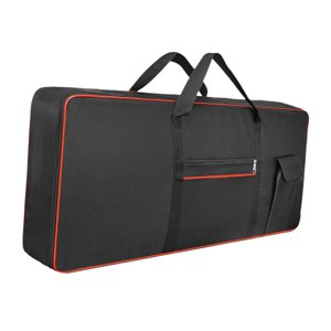 Magideal - Estuche Para Piano Eléctrico, Bolsa De Transporte Para Teclado De 61 Teclas, Bolsa De Transporte Portátil Gruesa Con Bolsillo, Bolso Para Actuación, G Rojo