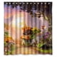 thumbnail image 1 of Cortina de ducha de bosque con ganchos, tamaño 66 x 72 pulgadas, 1 of 3