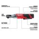thumbnail image 3 of Trinquete Inalámbrico M12 FUEL™ de 3/8 Milwaukee 2557-22, 3 of 3