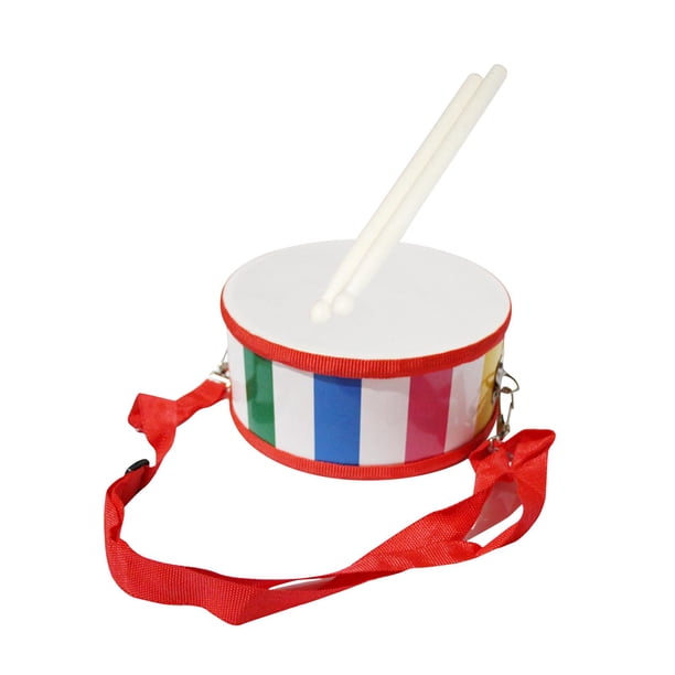 Batería de cintura, batería para niños, 2 baquetas sensoriales, arte musical, regalo de cumpleaños, vacaciones, coordinación mano-ojo, tambor de mano,