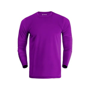 Snix - Polera Dry Fit Manga Larga Morado Talla Xxl
