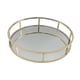 thumbnail image 3 of Bandeja De Tocador Con Espejo, Bandeja De Espejo Adornada Para Encimera De Baño, Tocador, Tops, 38cm, 3 of 5
