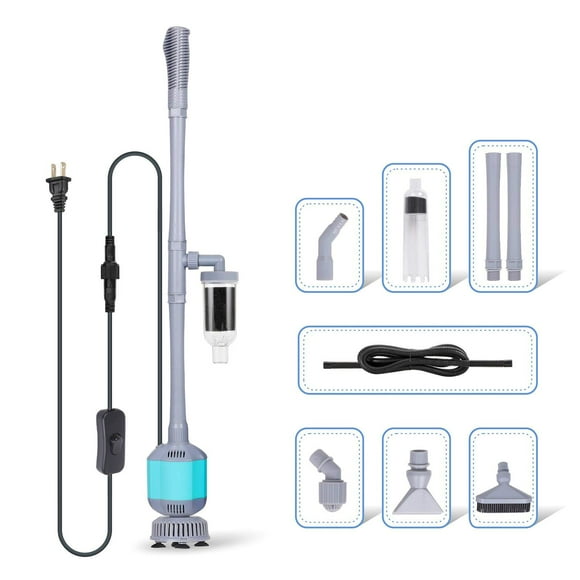 Limpiador eléctrico de grava para acuarios Hygger 360 GPH 15 W 5 en 1
