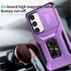 thumbnail image 4 of Funda Armada para Samsung Galaxy S23 con Tapa Deslizante y Soporte Magnético Giratorio Morado, 4 of 5