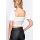 thumbnail image 5 of Top Corto de Satén Fruncido con Escote Halter, 5 of 5