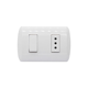 thumbnail image 1 of Interruptor 9/12+ Enchufe 10a 220v Blanco Modus Plus, 1 of 3