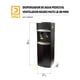 thumbnail image 4 of Dispensador de Agua Pedestal Ventilador Negro Mate LB-88 Mini, 4 of 6