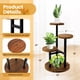 thumbnail image 3 of Soporte para plantas GEEBOBO de 3 niveles, metal y madera, para interiores, marrón, 3 of 7