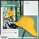 thumbnail image 3 of Gorro de lluvia AWHA Souwester impermeable amarillo para hombre y mujer, 3 of 6