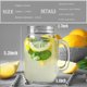 thumbnail image 2 of Vasos Mason Jar TANGLONG de vidrio de 16 onzas con asa y tapa, paquete de 12, 2 of 7