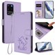 thumbnail image 2 of Funda Volteable con Diseño de Gato para Samsung Galaxy S20 Ultra, Lila Claro, 2 of 6