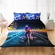 thumbnail image 1 of Night Light City Power Boy Quilt Duvet Cover Set Pillow case Print3-Piece Bedding Set (1 Duvet Cover + 2 Pillow Shams), 1 of 2