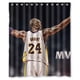 thumbnail image 1 of Cortina de ducha con papel pintado de Kobe Bryant, juego de cortinas de baño con ganchos, tamaño 60 x 72 pulgadas, 1 of 3